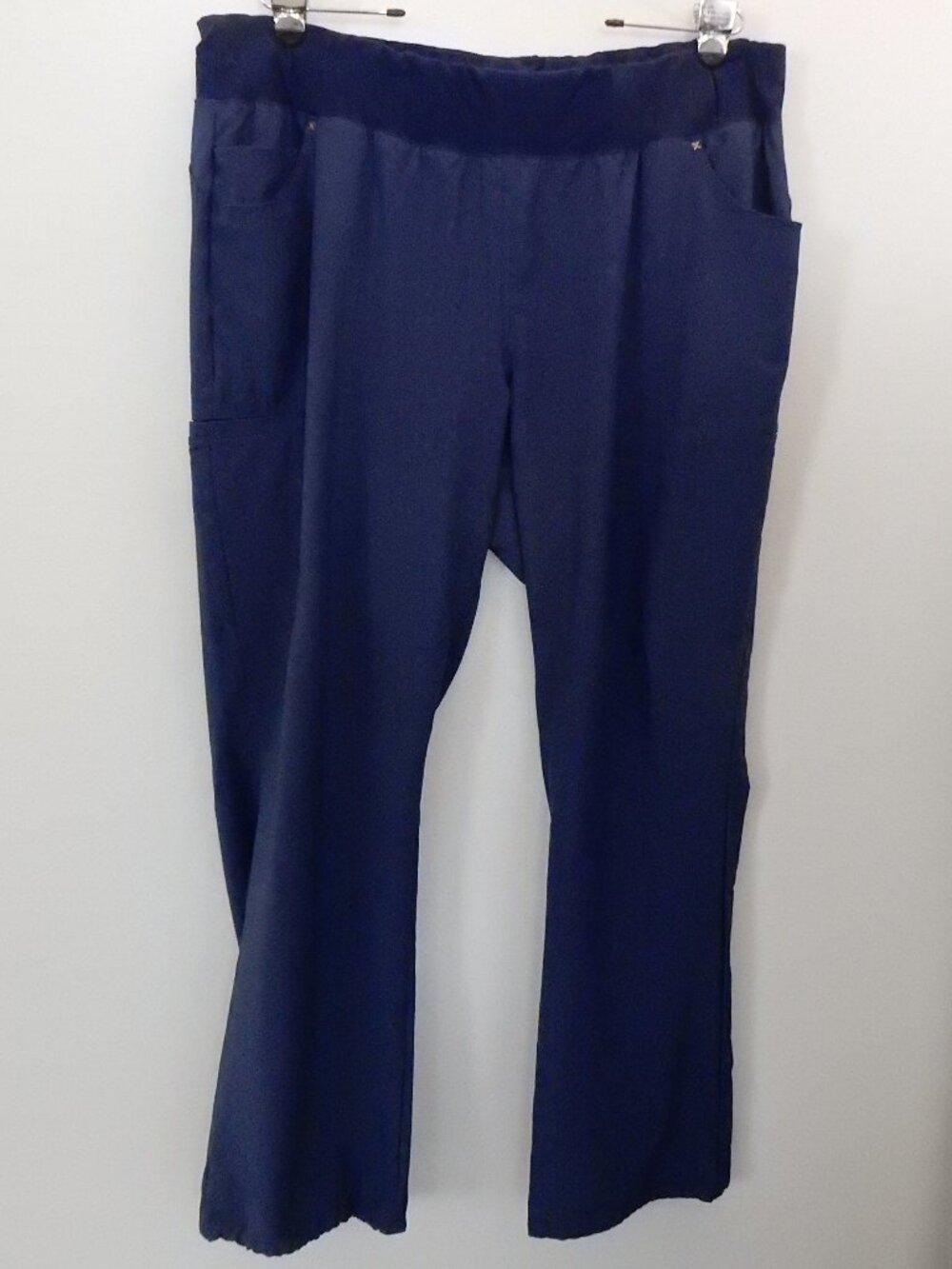 Cherokee Womens Knit Waistband iFlex Scrub Pant Navy 2XL Used CK002